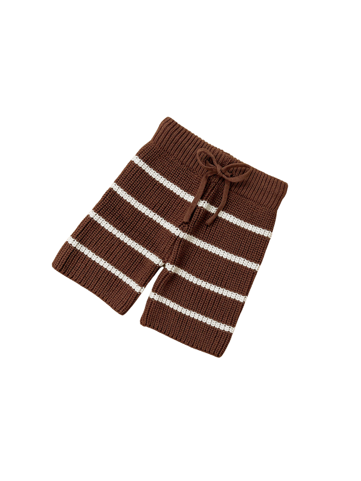 CROPPED PANTS | CHOCOLATE STRIPES