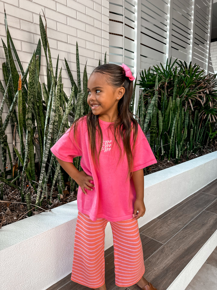 CROPPED PANTS | CORAL