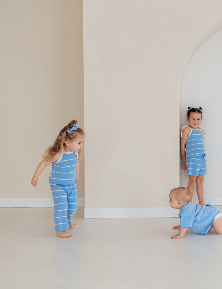 TIE SINGLET | RIVER STRIPE - LAST CHANCE