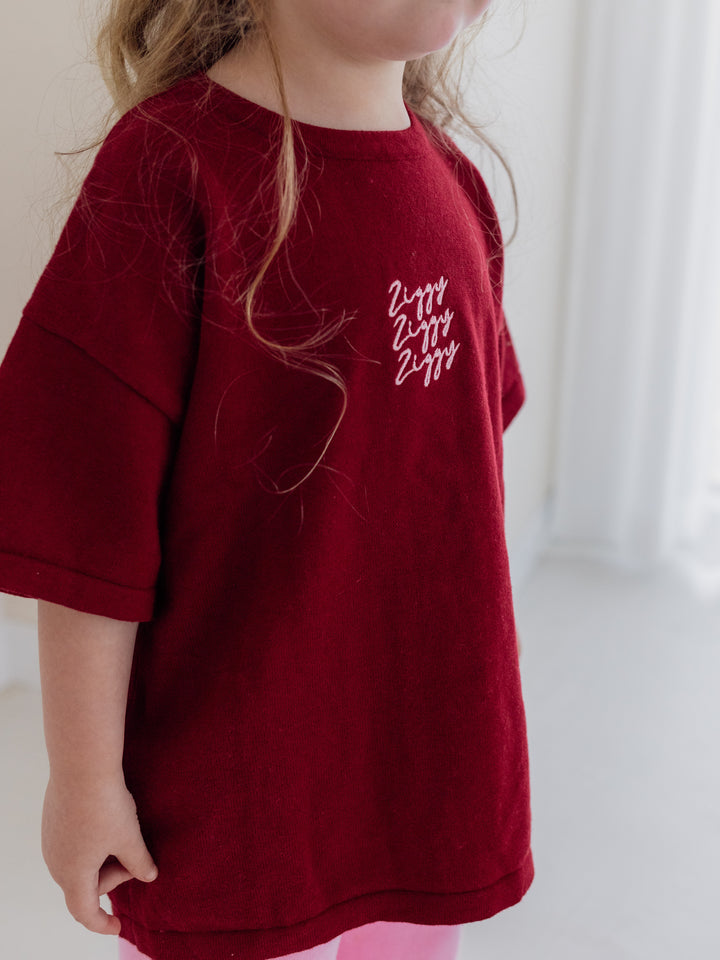 SIGNATURE TEE | PLUM