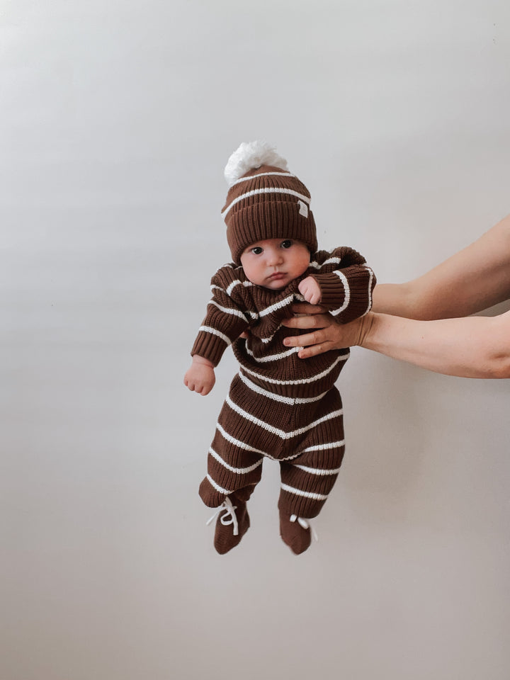 CROPPED PANTS | CHOCOLATE STRIPES