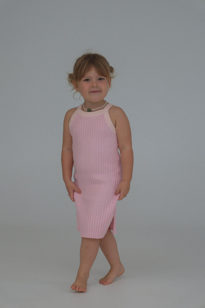 RIBBED DRESS | DAHLIA