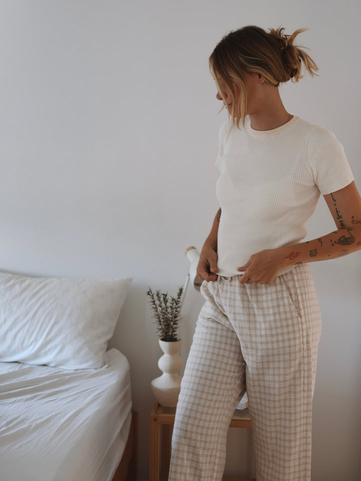 RIBBED TEE | MILK (WOMEN'S)