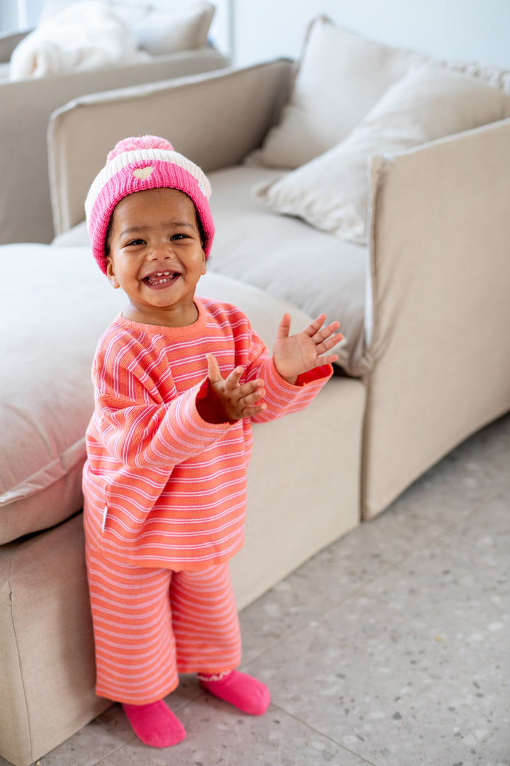 CROPPED PANTS | CORAL