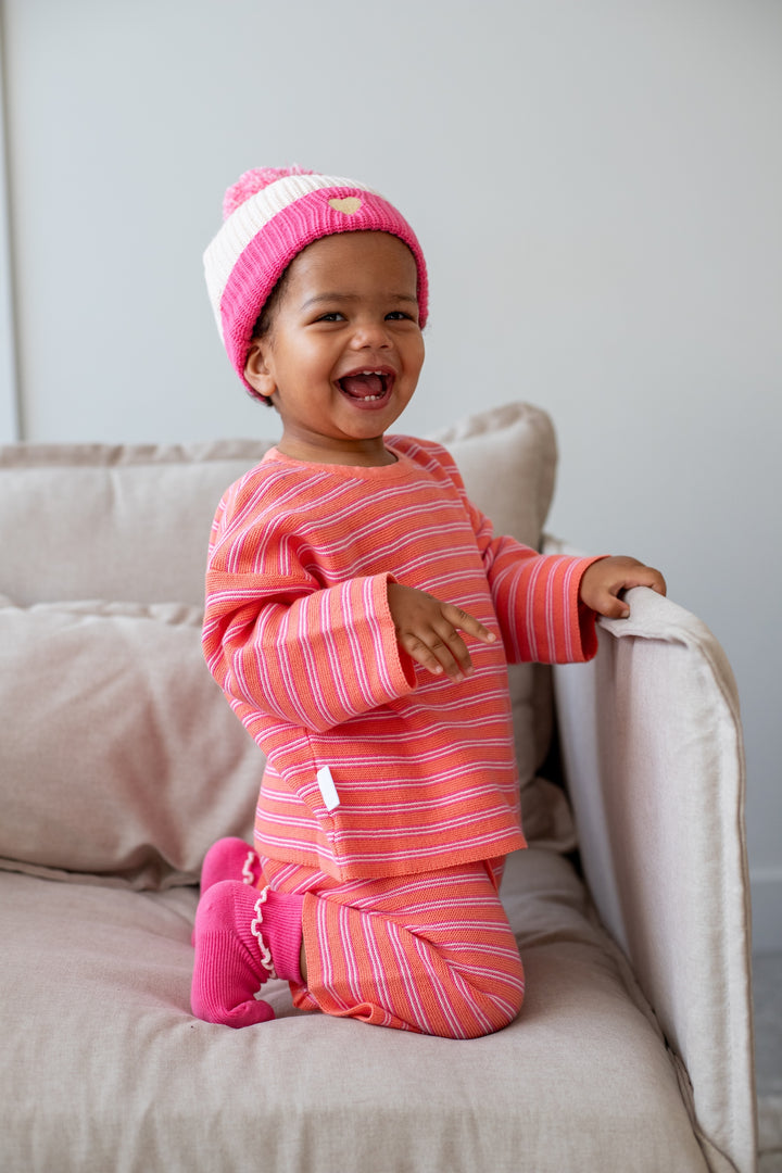 CROPPED PANTS | CORAL