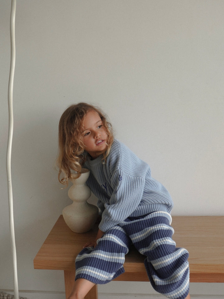 CROPPED PANTS | STORM STRIPE