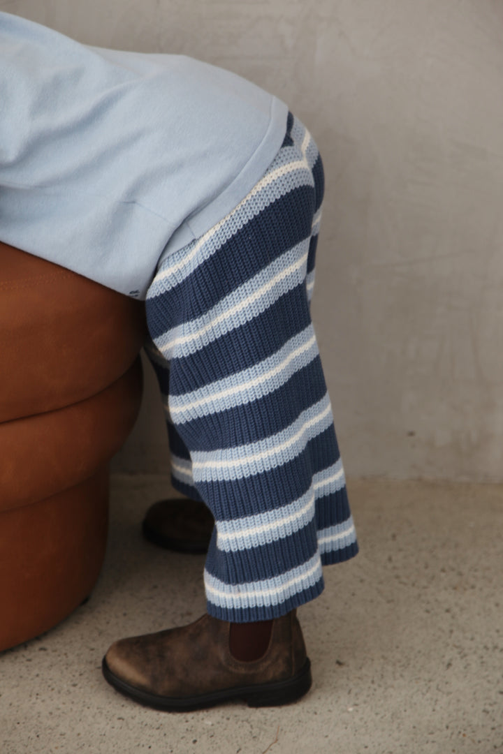 CROPPED PANTS | STORM STRIPE