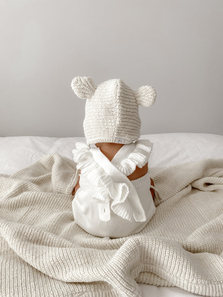FRILL ROMPER | MILK