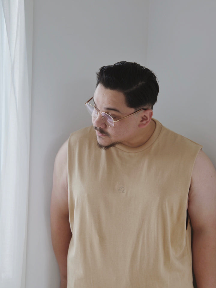 MUSCLE TEE | TAN (MEN'S)