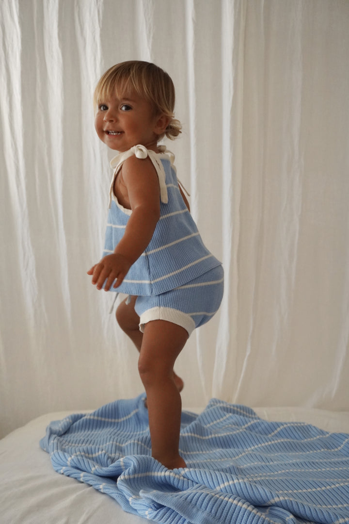 TIE SINGLET | RIVER STRIPE - LAST CHANCE