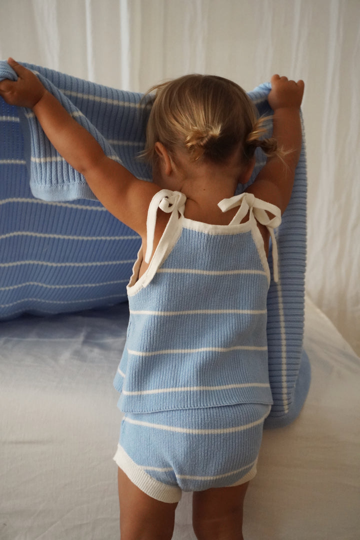 TIE SINGLET | RIVER STRIPE - LAST CHANCE