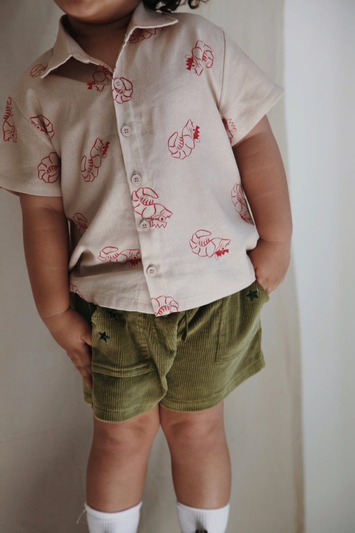 CORD SHORTS | EVERGREEN