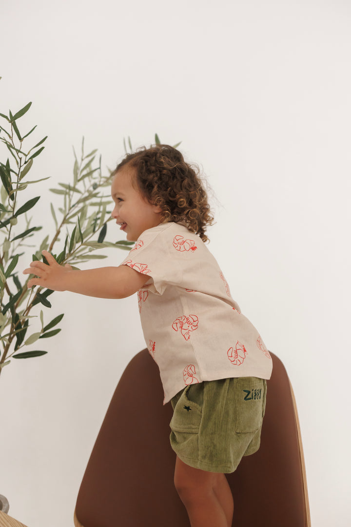 CORD SHORTS | EVERGREEN
