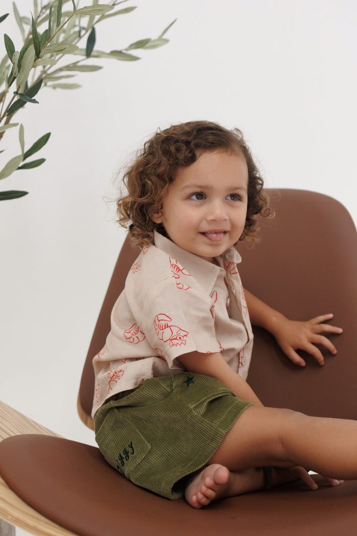 CORD SHORTS | EVERGREEN
