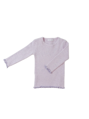 RIBBED TOP LAVENDER FLECK