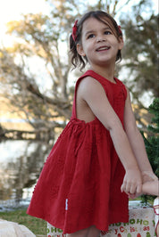 SOFIA DRESS CRIMSON