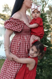 KIKI ROMPER CRIMSON