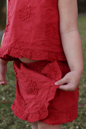 SKORT CRIMSON