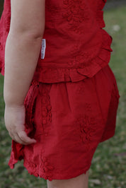 SKORT CRIMSON
