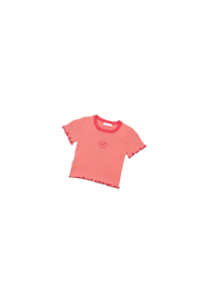 RIBBED TEE GRAPEFRUIT
