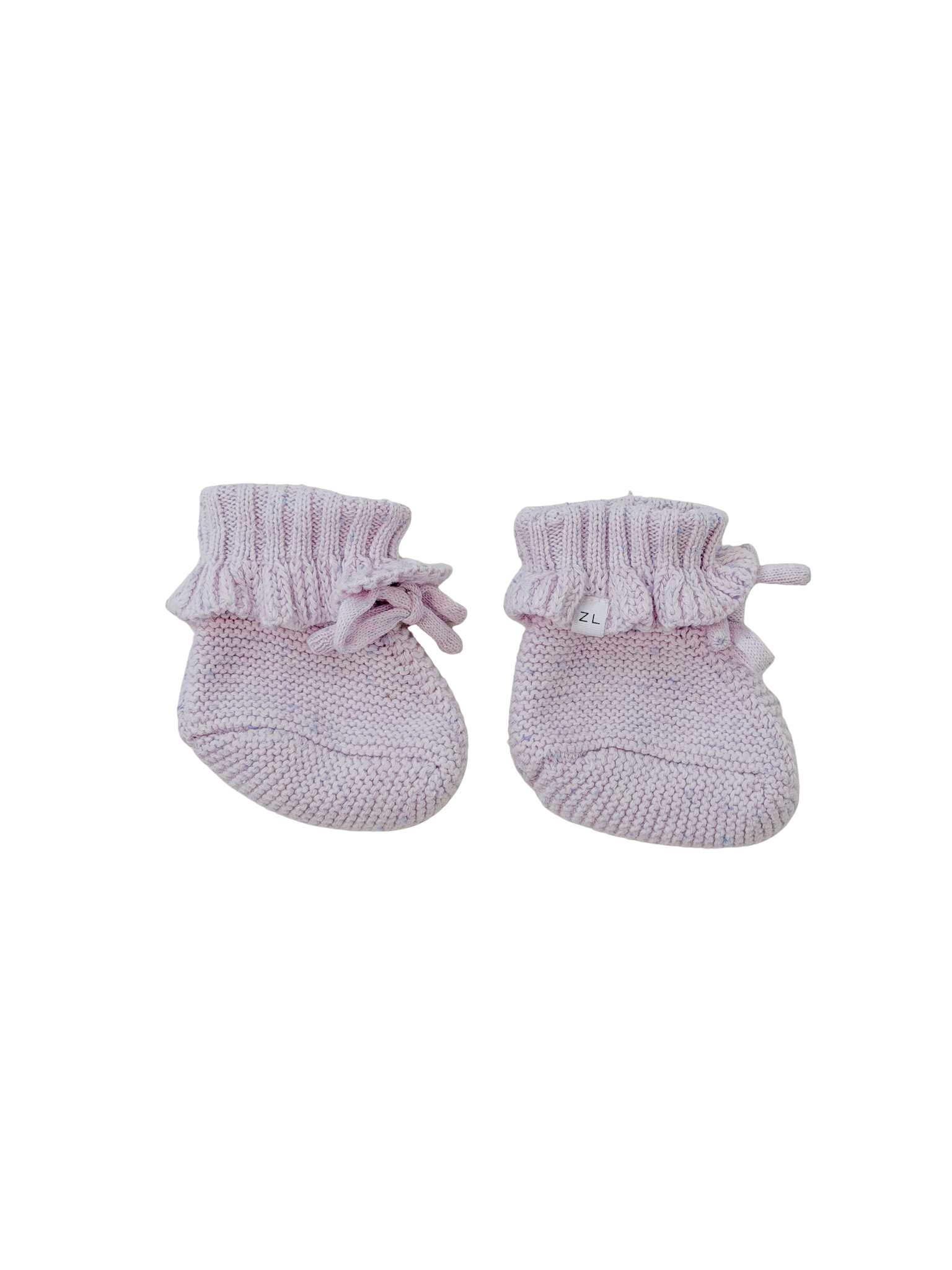 BOOTIES LAVENDER FLECK FRILL