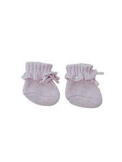 BOOTIES LAVENDER FLECK FRILL