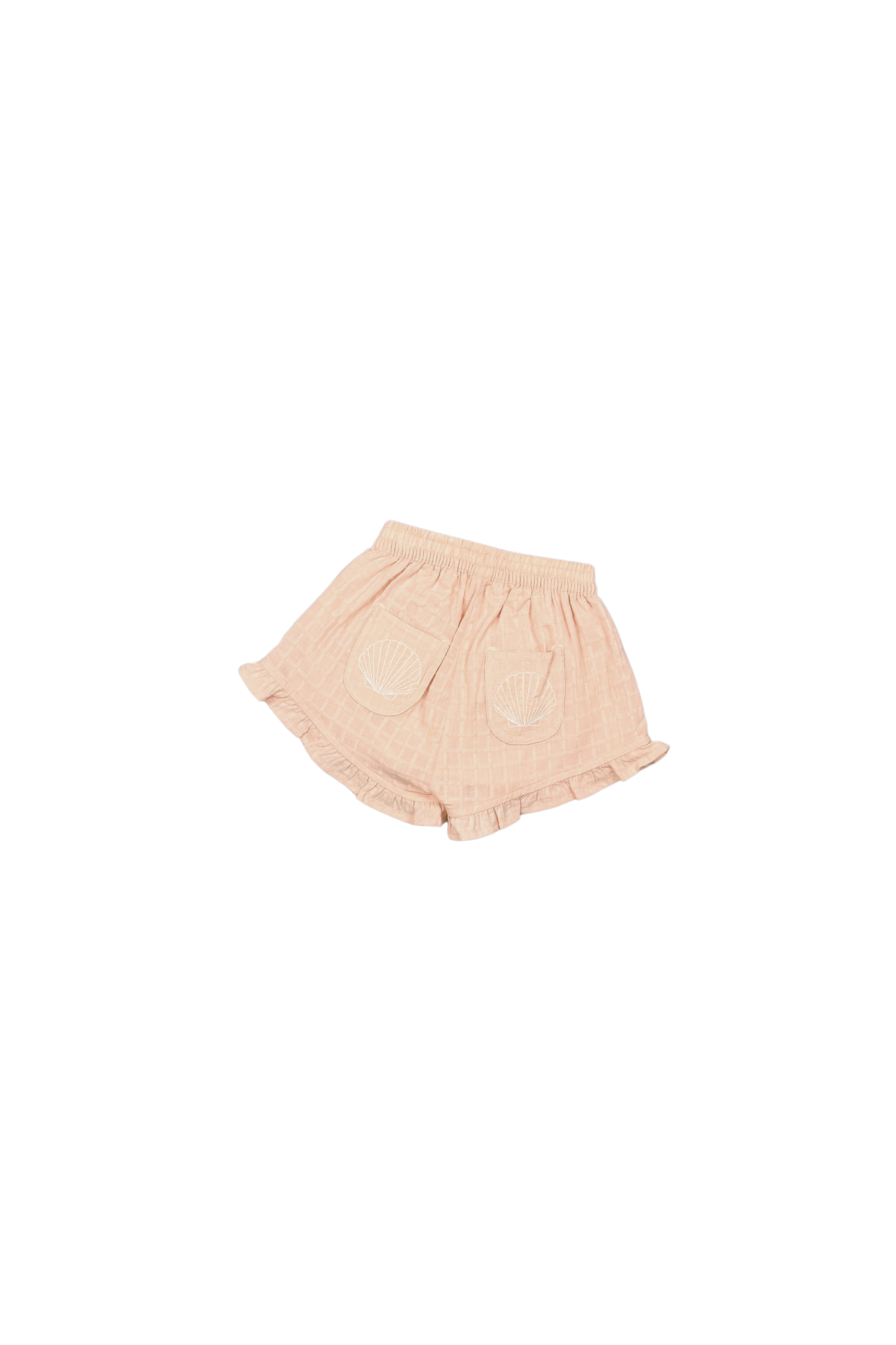 SHORTS APRICOT CHECK