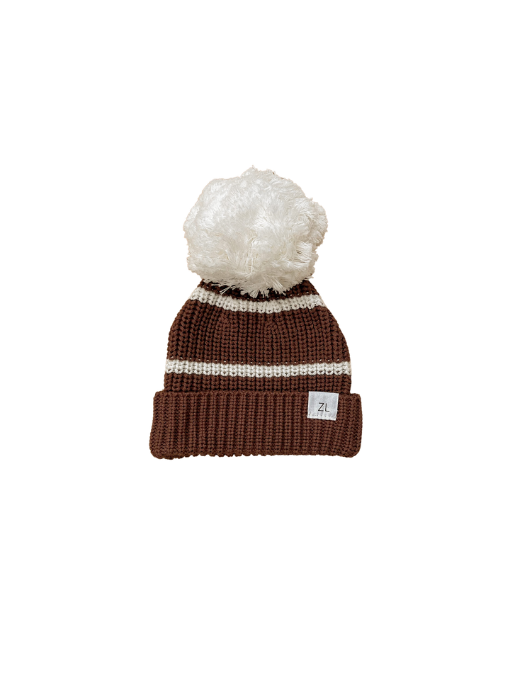 BEANIE | CHOCOLATE STRIPES - Pre-Order June