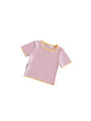 RIBBED TEE | CLEMENTINE