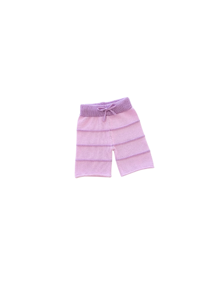 CROPPED PANTS | LILAC STRIPE