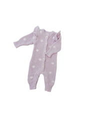 CLASSIC KNIT ROMPER LAVENDER FLECK