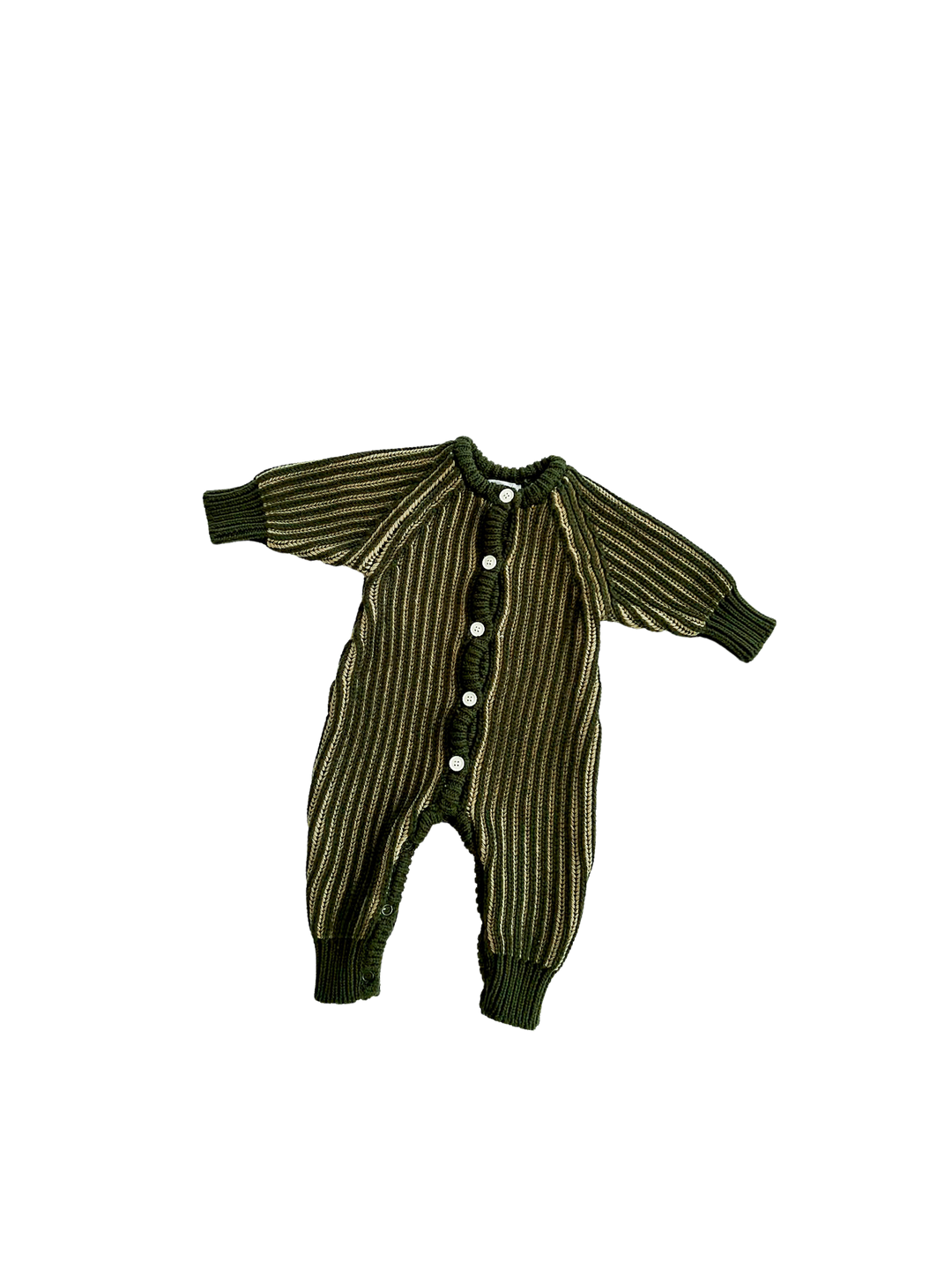CLASSIC KNIT ROMPER | PESTO