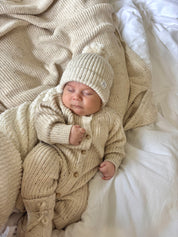CLASSIC KNIT ROMPER COASTER FLECK