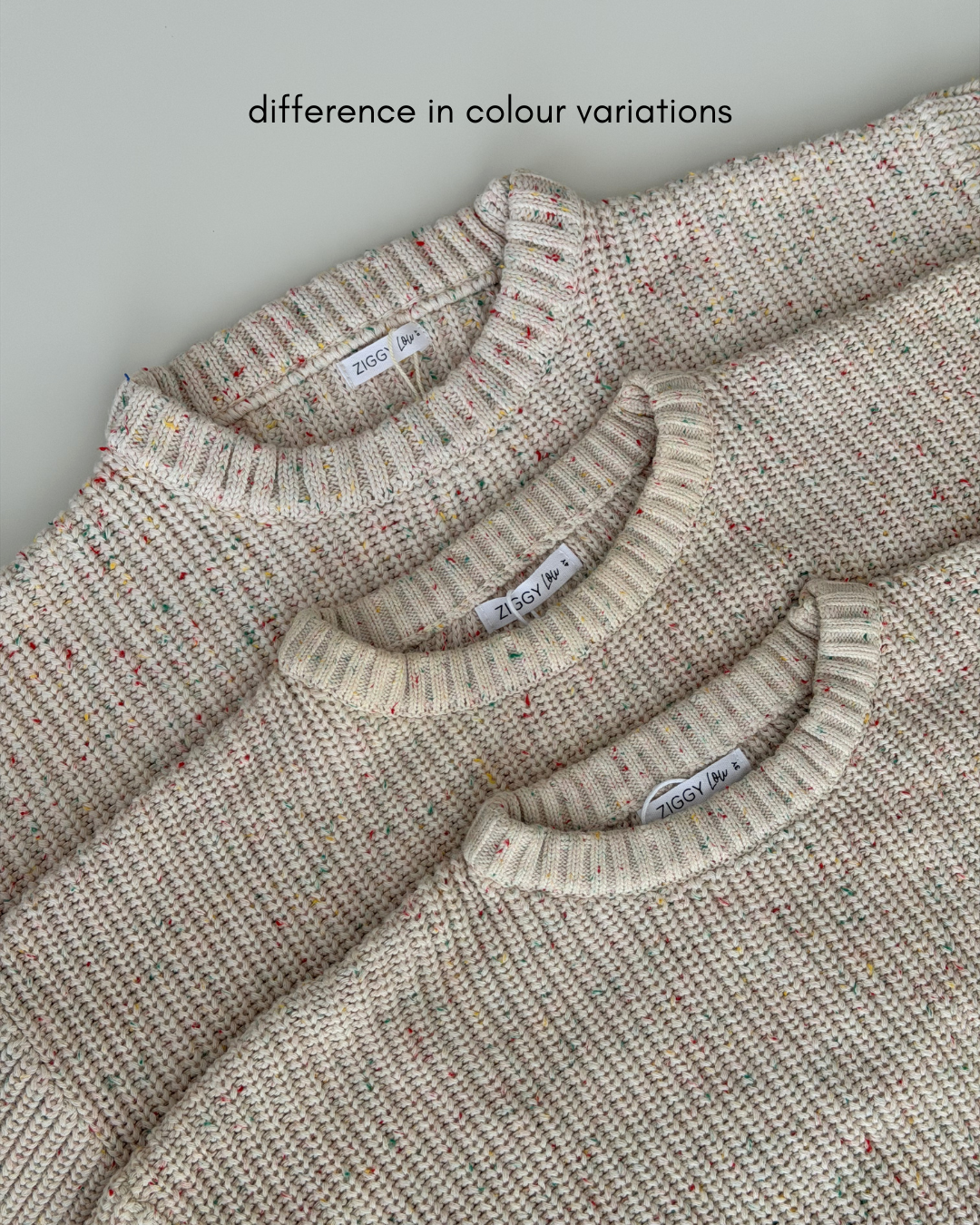JUMPER OATMEAL FLECK - SECONDS