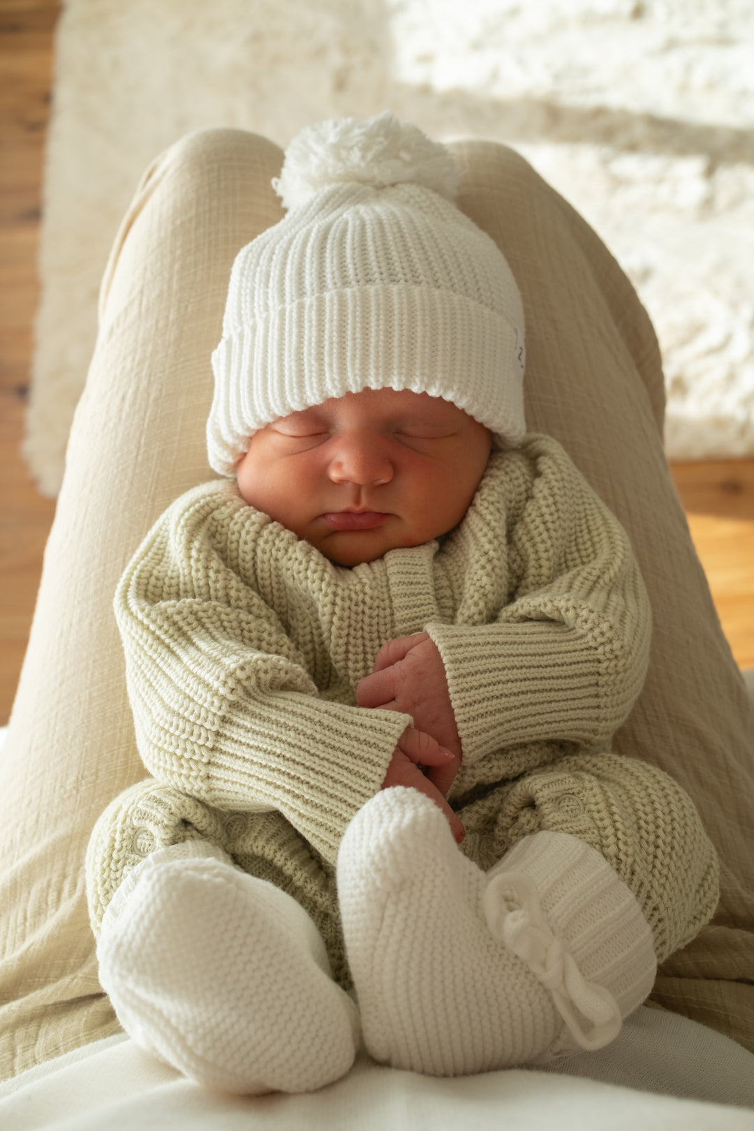CLASSIC KNIT ROMPER TEA TREE