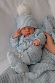 CLASSIC KNIT ROMPER AERO FLECK
