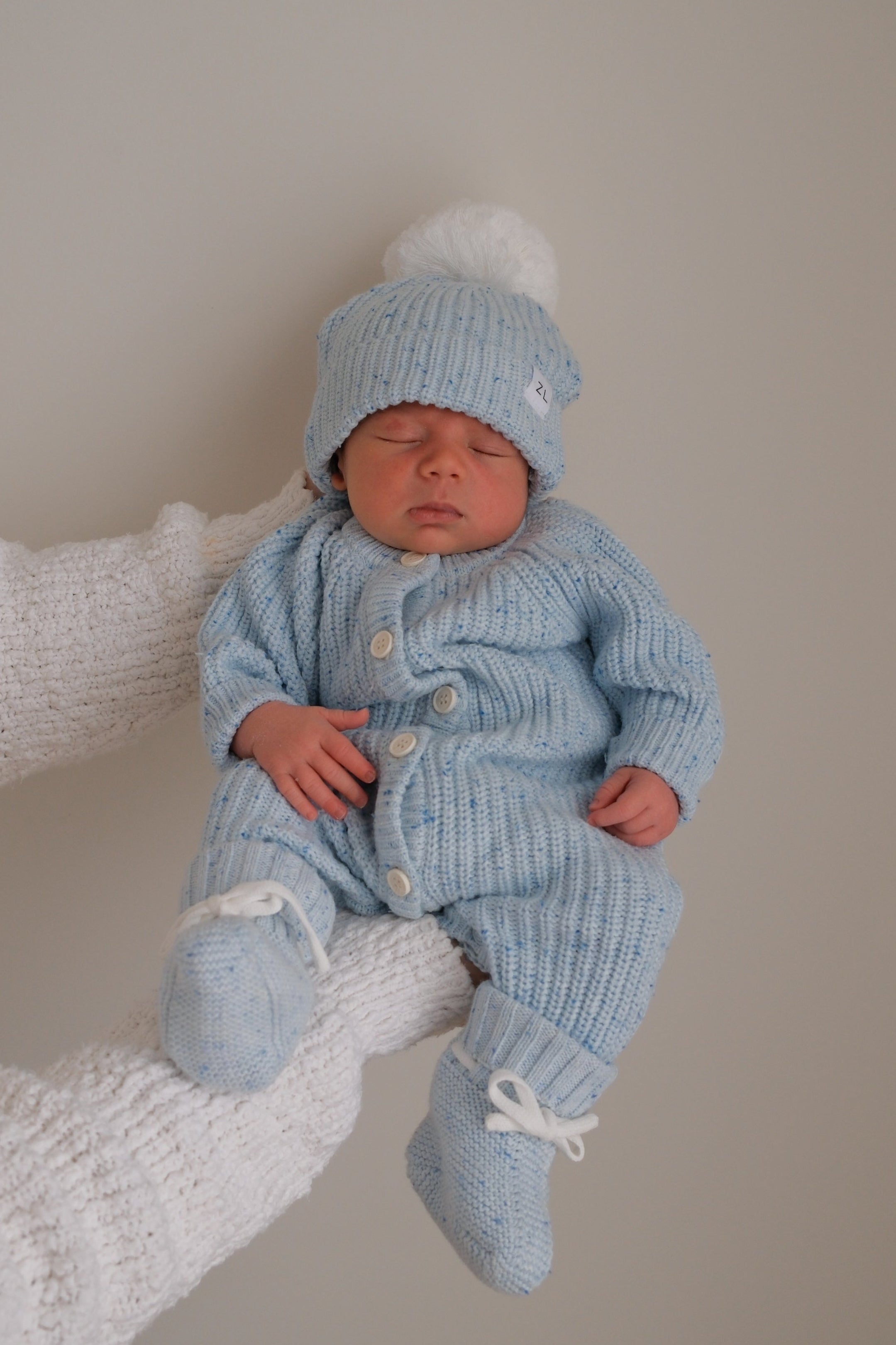 CLASSIC KNIT ROMPER AERO FLECK