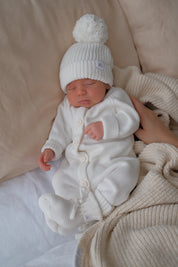CLASSIC KNIT ROMPER MILK