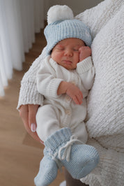 CLASSIC KNIT ROMPER MILK