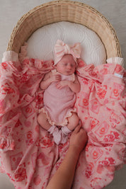 FRILL BODYSUIT HIBISCUS