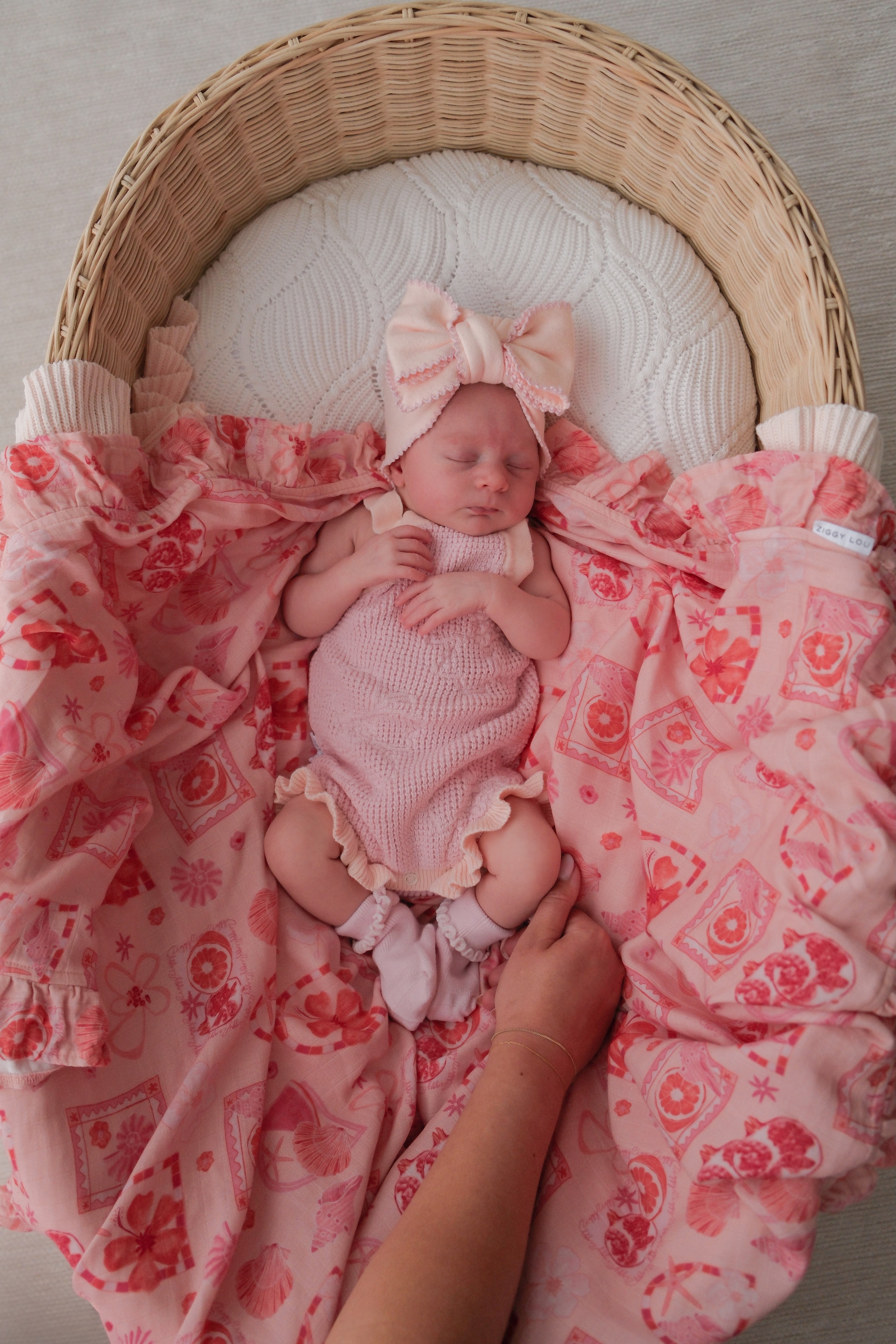 FRILL BODYSUIT HIBISCUS