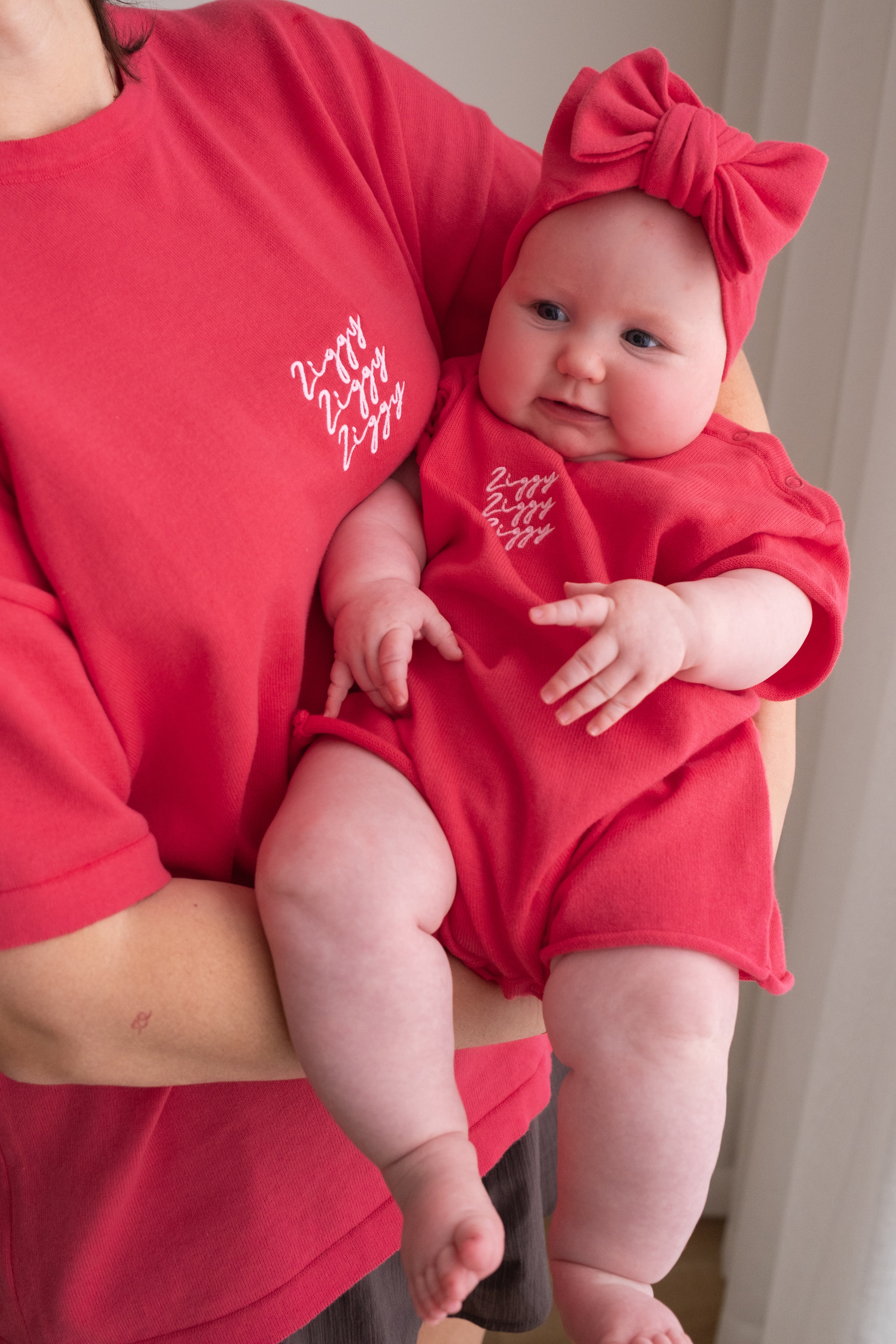 SIGNATURE PLAYSUIT POMEGRANATE