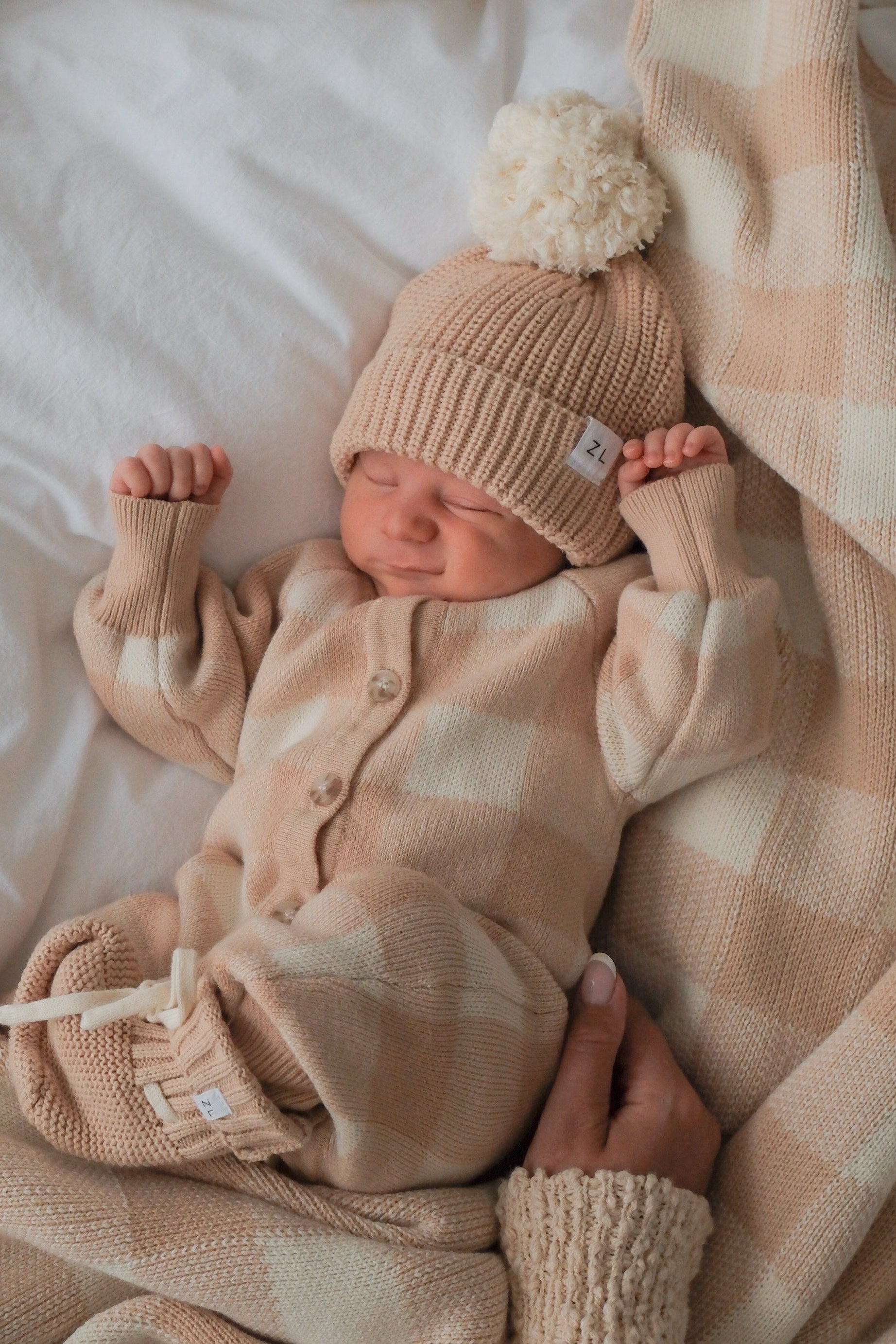 BEANIE GINGHAM