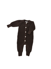 CLASSIC KNIT ROMPER ESPRESSO