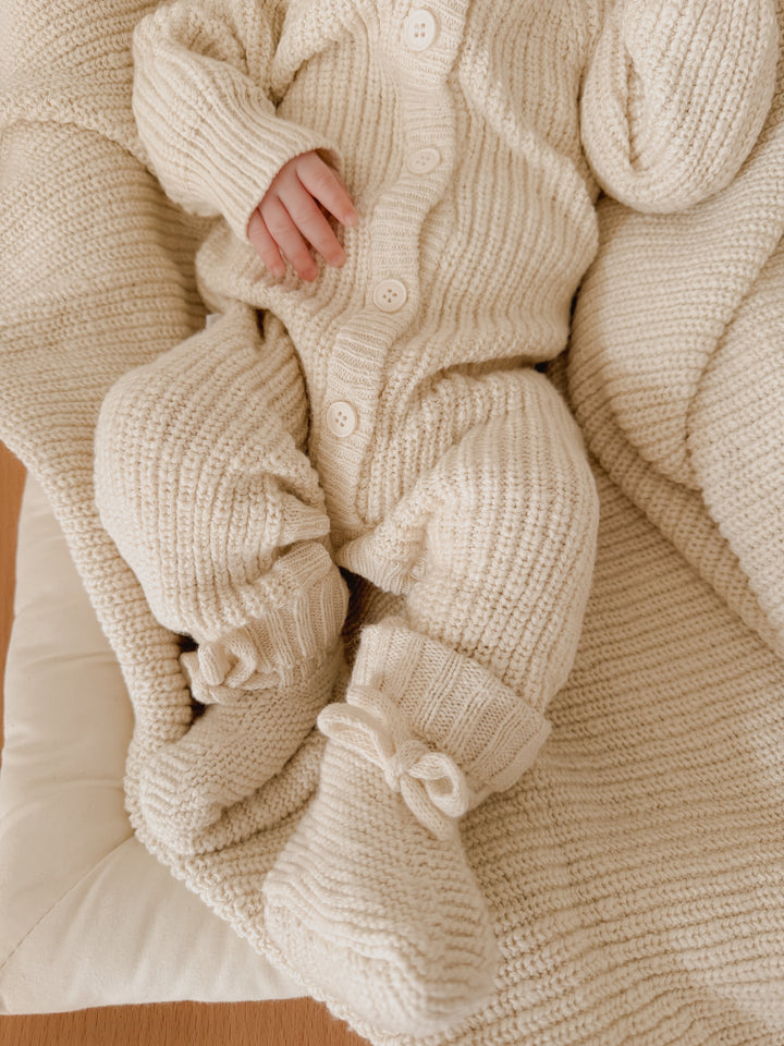 CLASSIC KNIT ROMPER | HONEY