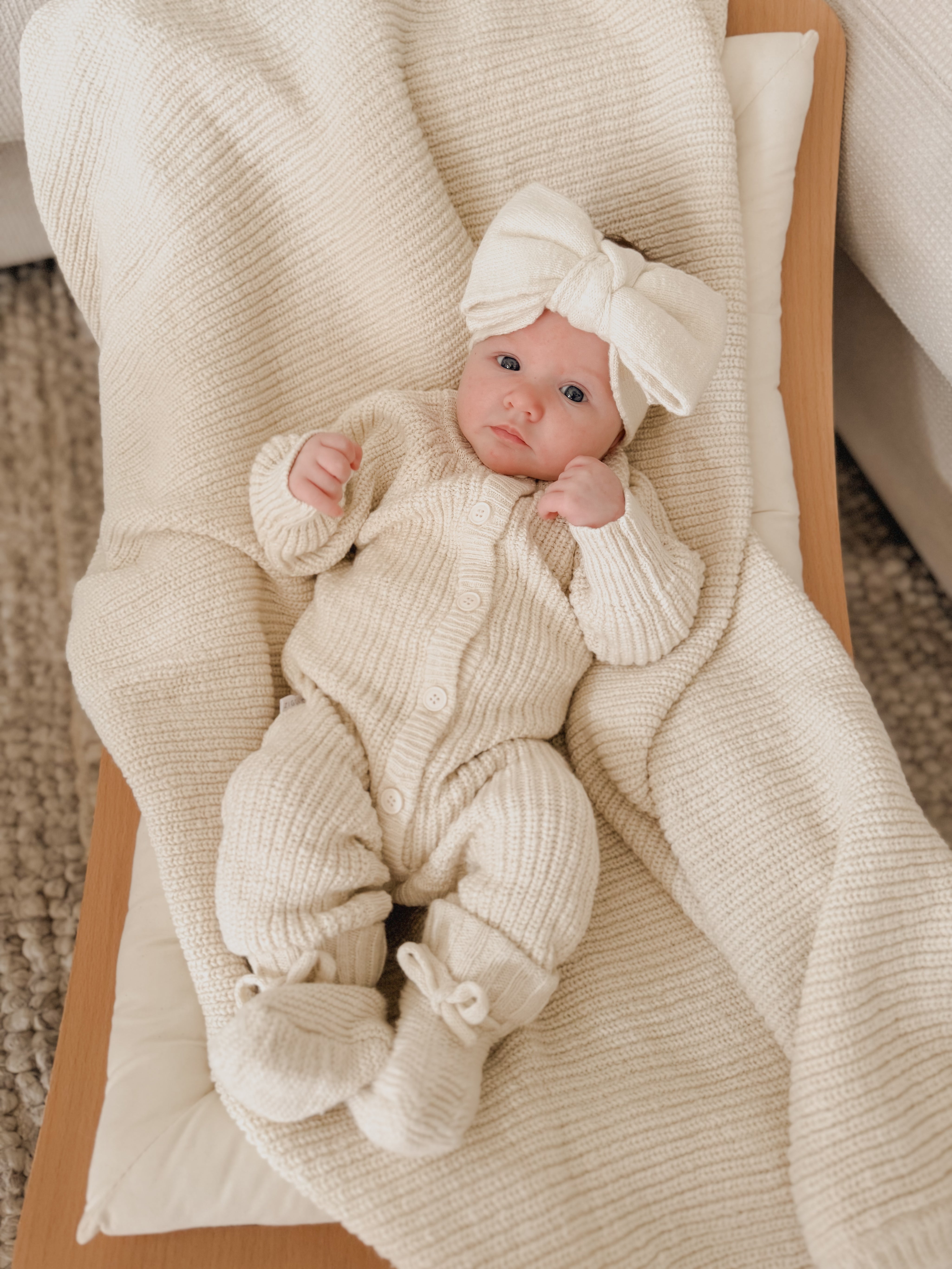 CLASSIC KNIT ROMPER HONEY