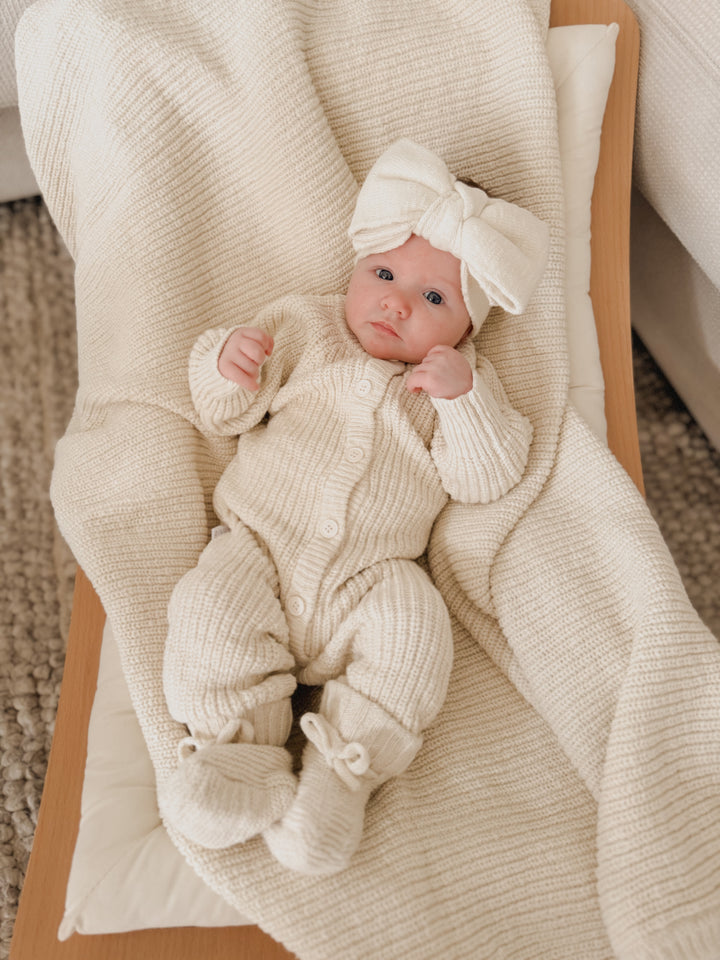 CLASSIC KNIT ROMPER | HONEY