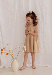 SOFIA DRESS | OATMEAL (KIDS) - LAST SIZES