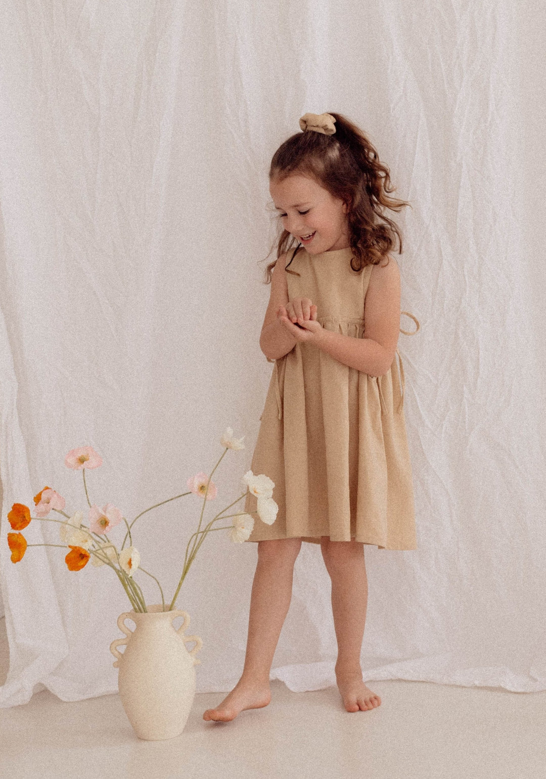 SOFIA DRESS | OATMEAL (KIDS) - LAST SIZES Ziggy Lou SOFIA DRESS | OATMEAL (KIDS) - LAST SIZES Ziggy Lou