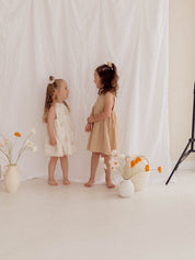 SOFIA DRESS | OATMEAL (KIDS) - LAST SIZES
